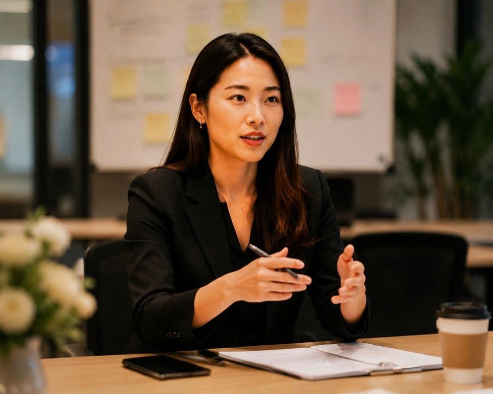 Business leader presenting